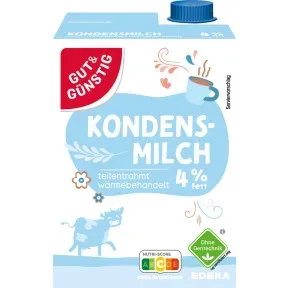 Gut & Günstig Kondensmilch 4% 340G