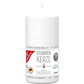 Gut & Günstig Stumpenkerze weiß 100/48mm 1ST