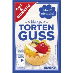 Gut & Günstig Tortenguss klar 6ST 72G