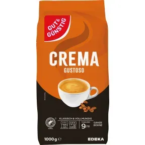 Gut & Gunstig Crema Gustoso ganze Bohnen 1KG