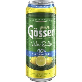 Gösser Natur Radler 0,0% alkoholfrei 0,5L Dose