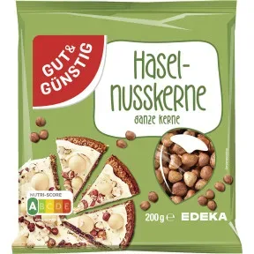 Gut & Günstig Haselnuss ganz 200G