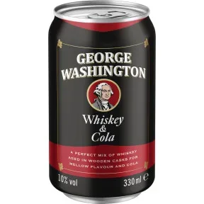 George Washington Whiskey & Cola 10% 0,33L