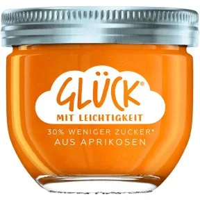 Glück Fruchtaufstrich Aprikose mit Leichtigkeit 230G