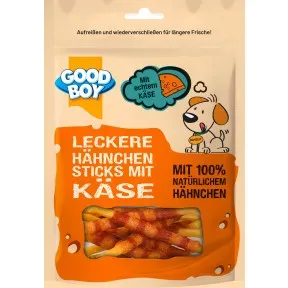 Good Boy Leckere Hähnchen-Sticks mit Käse 80G
