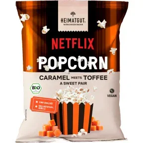Heimatgut Bio Netflix Popcorn Caramel meets Toffee 75G