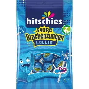 Hitschler Hitschies Saure Drachenzungen Lollis 8ST 128G