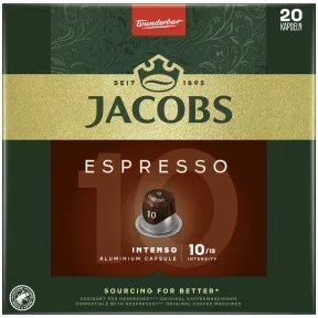 Jacobs Espresso 10 Intenso Kaffekapseln 20ST 104G