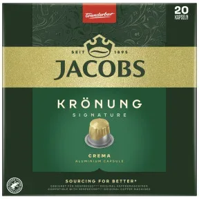 Jacobs Krönung Crema Kaffeekapseln 20ST 104G