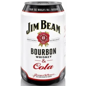 Jim Beam Bourbon & Cola 10% 0,33L