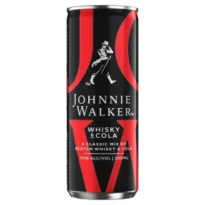 Johnnie Walker Scotch Whisky & Cola 0,25L Dose - Dose verschmutzt/beschädigt