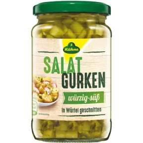 Kühne Salat Gurken würzig-Süß in Würfel 330G