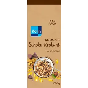 Kölln Knusper Schoko-Krokant Hafer-Müsli 1,05KG