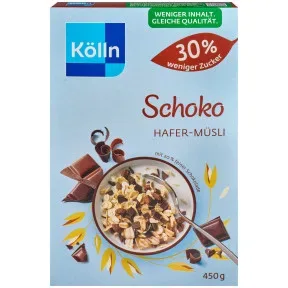 Kölln Schoko Hafer-Müsli 30% weniger Zucker 450G