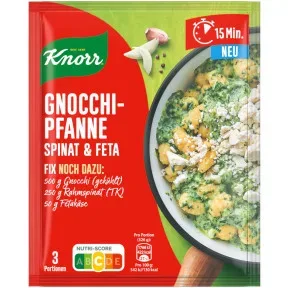 Knorr Fix Gnocchi Pfanne mit Spinat & Feta 35G