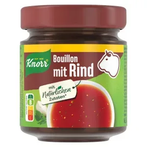 Knorr Bouillon mit Rind ergibt 6,5L