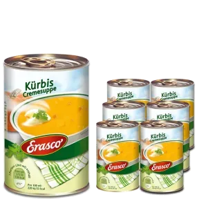 Erasco Kürbis Cremesuppe 6x390ML