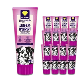 EDEKA Herzstücke I Love Leberwurst für Hunde 12x75G