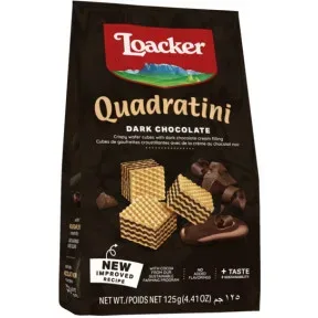 Loacker Quadratini Dark Chocolate 125G
