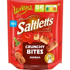 Lorenz Saltletts Crunchy Bites Paprika Style 100G