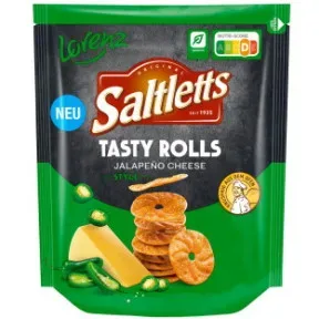 Lorenz Saltletts Tasty Rolls Jalapeno Cheese Style 130G