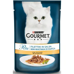 Purina Gourmet Perle Erlesene Streifen in Sauce mit Truthahn 85G
