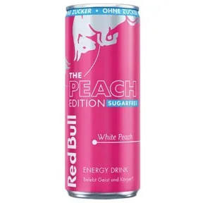 Red Bull Energy Drink Peach Edition White Peach Sugarfree 250ML Dose