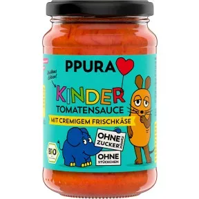 PPURA Bio Kinder Tomatensauce mit cremigem Frischkäse 340G