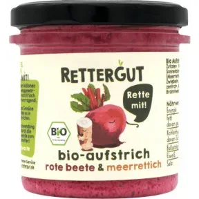 Rettergut Bio Brotaufstrich Rote Beete & Meerrettich 135G