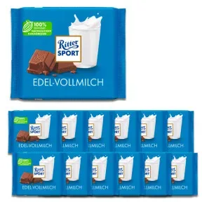 Ritter Sport Edel-Vollmilch 12x100G