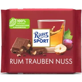 Ritter Sport Rum Trauben Nuss 100G