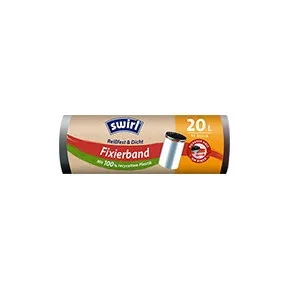 Swirl Fixierband-Müllbeutel Reißfest & Dicht 20L 15ST
