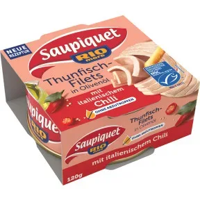MSC Saupiquet Thunfisch-Filets in Olivenöl mit Chili 120g 120.000