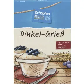 Schapfenmühle Dinkelgrieß 500G