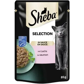 Sheba Selection in Sauce mit Lachs 85G