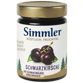 Simmler Schwarzkirsch-Konfitüre Extra verfeinert 325G