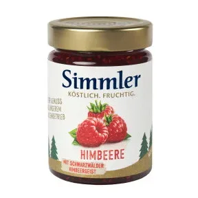 Simmler Himbeer-Konfitüre Extra mit Himbeergeist verfeinert 325G