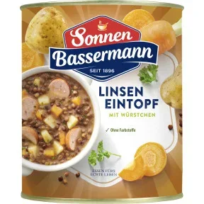 Sonnen Bassermann Linseneintopf mit Würstchen 800G