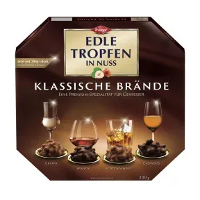 Trumpf Edle Tropfen in Nuss Klassische Brände 200G