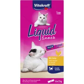 Vitakraft Cat Liquid Snack Hähnchen/Taurin 6ST 90G