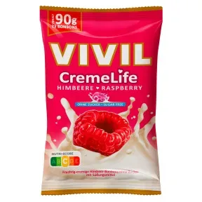 Vivil Creme Life Himbeere ohne Zucker 90G 23ST