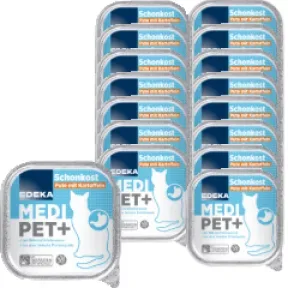 EDEKA Medi Pet Schonkost Pute mit Kartoffeln 16x100G