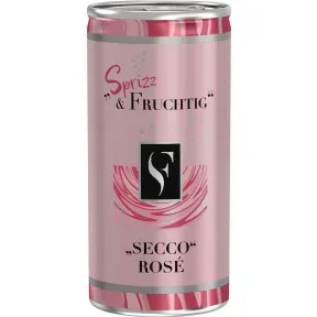 WZG Sprizz & Fruchtig Secco rose 0,2L Dose - Etikett verschmutzt/beschädigt
