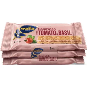 Wasa Sandwich Cheese Tomato & Basil 3x 40G