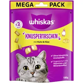 Whiskas Knuspertaschen mit Huhn und Käse 180G