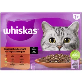 Whiskas Klassische Auswahl in Sauce 12x 85G