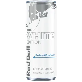 Red Bull Energy Drink White Edition Kokos-Blaubeere 250ML Dose - Abverkauf