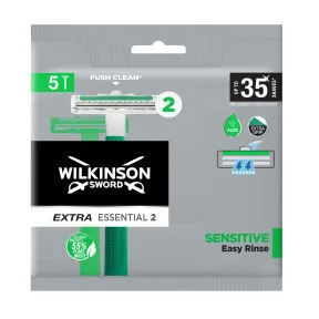 Wilkinson Extra Essential 2 Sensitive Herren Einwegrasierer 5ST - Abverkauf