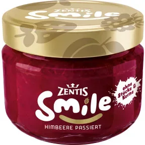 Zentis Smile Fruchtaufstrich Himbeere passiert 230G