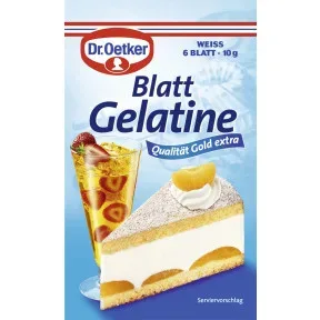 Dr.Oetker Blattgelantine Weiss 10G